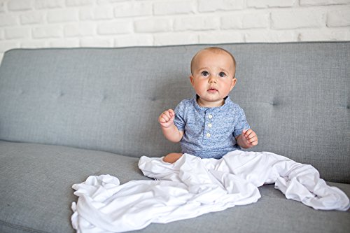 Image of Copper Pearl Swaddle Blankets for Newborns | Soft Stretchy Receiving Blankets for Boys and Girls | Large 46 x 46 Inch Baby Blankets | Lightweight and Breathable Swaddles | Dove
