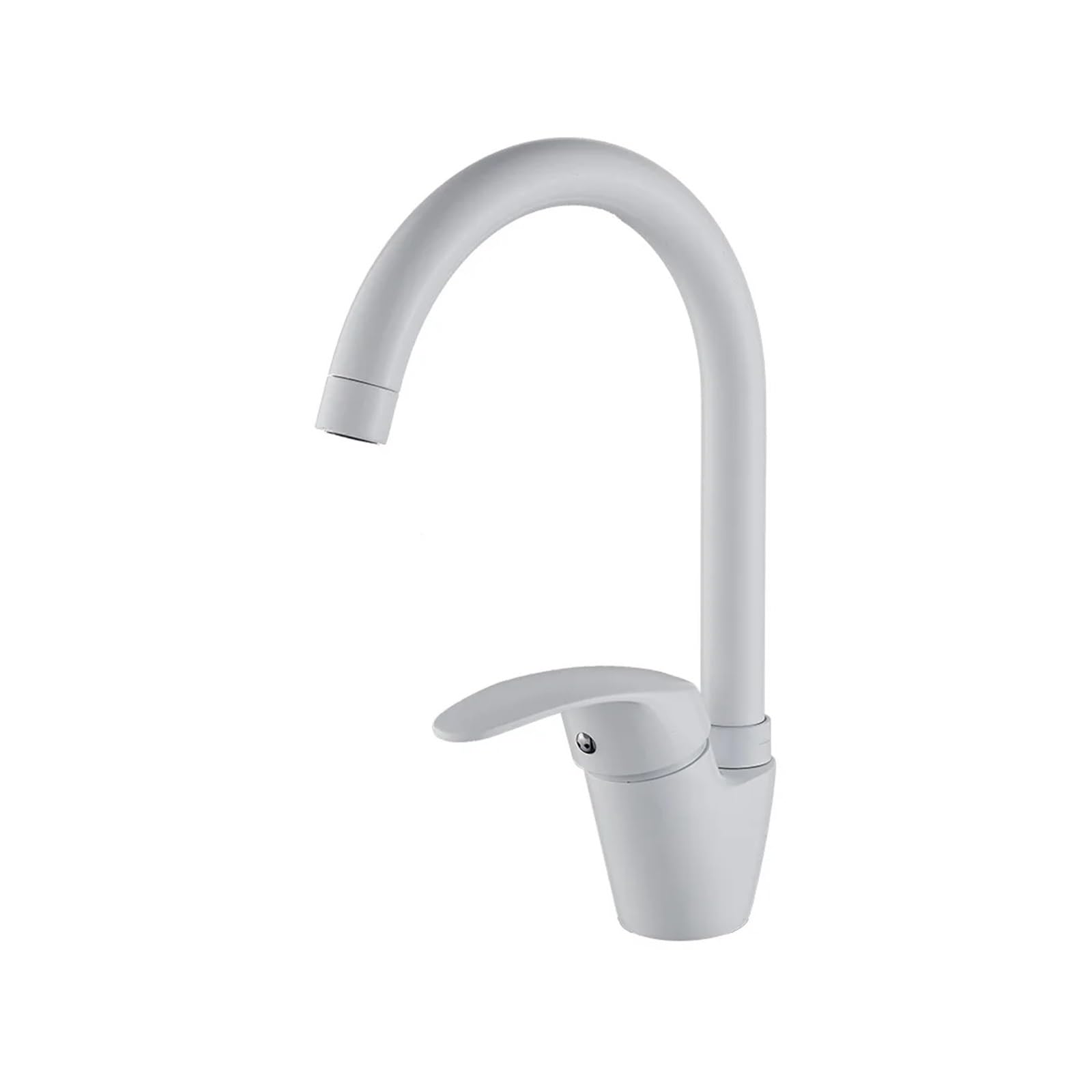 Mitigeur de cuisine en laiton blanc pour évier et grand lavage quotidien