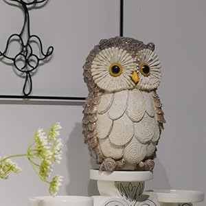 Guichifun Owl Statue Home Decor Accents Cute Owl Figurines for Shelf Bookshelf TV Stand Decor Bedroom Office Decorations Ideal Gift for Owl Lovers 5 x 5 x 8 Inch