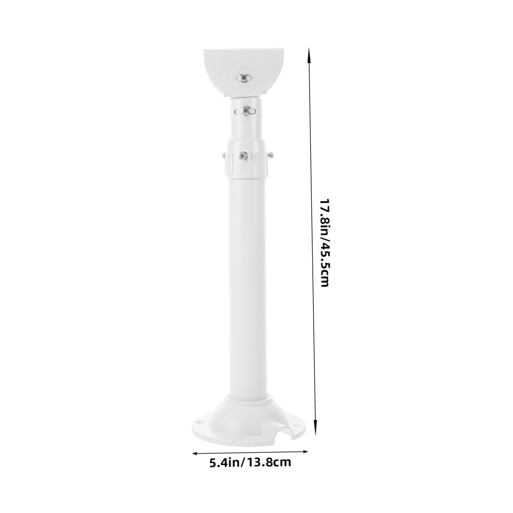 Lurrose Soporte Para Cámara De Seguridad Poste Ajustable 30-60 Cm De Aluminio Para Interior y Exterior Montaje Versátil Rotación Estable Resistente Para Vigilancia Hogares y Comercios Azul Metálico