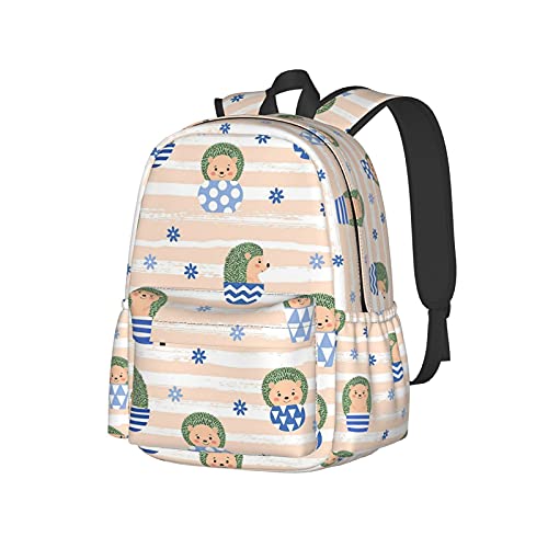 Sac à dos école motif hérisson pour transporter votre PC portable au campus