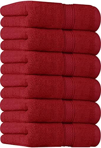 Utopia Towels Premium Beige Hand Towels - 100% Combed Ring Spun Cotton, Ultra Soft and Highly Absorbent, 600 GSM Extra Large Hand Towels 16 x 28 inches, Hotel & Spa Quality Hand Towels (6-Pack)