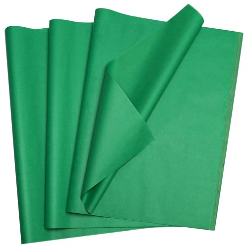 Image of Bobobag 100 Sheets Green Tissue Paper 20 inchX14 inch Tissue Paper for Gift Bags, Gift Wrapping Tissue, Christmas Tissue Paper Anniversary Holiday Decoration Arts Craft