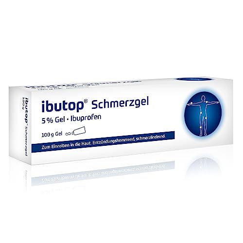 ibutop Schmerzgel 5% bei Sport- und Alltagsverletzungen wie Prellungen Verstauchungen oder Zerrungen mit Ibuprofen entzündungshemmend kühlend und abschwellend 100 g