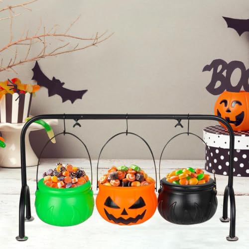 Caldero Halloween para servir dulces en mesas de buffet y bodas 4