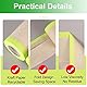 Wonninek Kraftpapier Abdeckfolie, 4 Rollen Malerfolie 15cm*15M Mit 2 Rollen Klebeband (1.5cm*15M), Bodenschutzpapier Farbe Für Karosserielack Vorgeklebtes Abdeckpapier Farbabdeckpapier