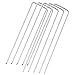 Produktbild 50 Stück Erdanker Bodenanker Unkrautvlies, Verzinkter Bodennägel, Zelthaken Heringe Erdnägel Stabil 15 cm, Zeltheringe Sturmsicher für kKunstrasen Camping Gartenvlies Befestigungsanker Erdnagel