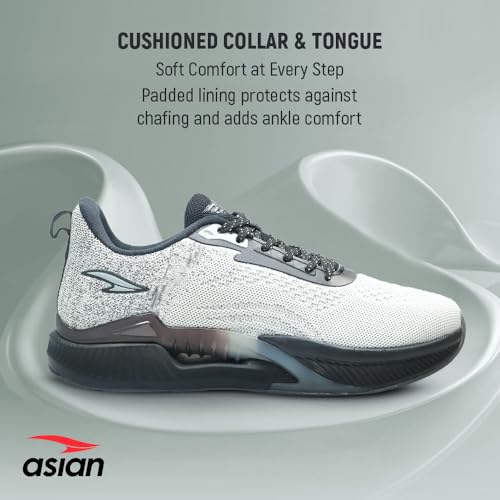 Image of ASIAN Powerplay-23 Men's Running Shoes | Lightweight Sports Sneakers with Soft Cushion Sole | Breathable Knit Upper | Ideal for Gym, Walking, Jogging, Training