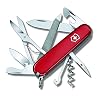 Victorinox, 1374300 Pocket Knife AA8Mountaineer (18 Functions, Scissors, Blade, Screwdriver, Hacksaw with File) Red