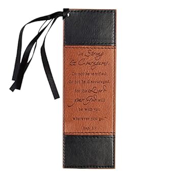 Misc. Christian Art Gifts Navy Blue Faux Leather Bookmark Faithful Servant Bible Verse Inspirational Bookmark for Men and Women W/Cord Tassel Book