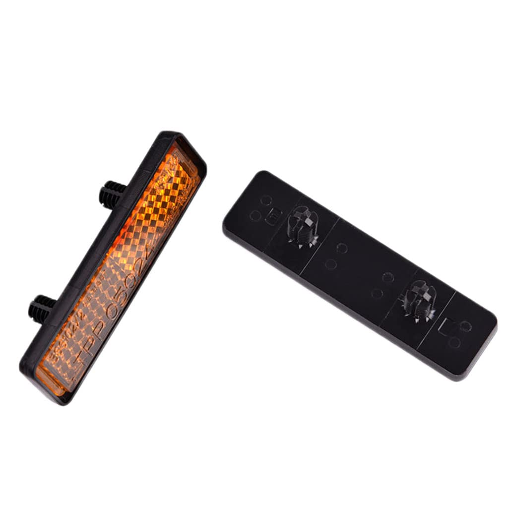 Celan Lot De 4 Réflecteurs Pour Pédales De Vélo – 5 X 1,3 Cm, 30 G, Fixation Latérale, Sécurité Nuit