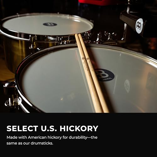 Image of Timbale Sticks Long, Pack of 3 Pairs, 7 /16 inch - American Hickory Percussion Drumsticks - MADE IN GERMANY