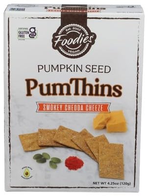 Foodies Smoked Cheddar Cheese Crackers 4.25 oz (Pack of 6)