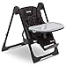 Jeep Classic Convertible 2-in-1 High Chair for Babies and Toddlers with Adjustable Height, Recline & Footrest - Dishwasher Safe Meal Tray, Midnight Black