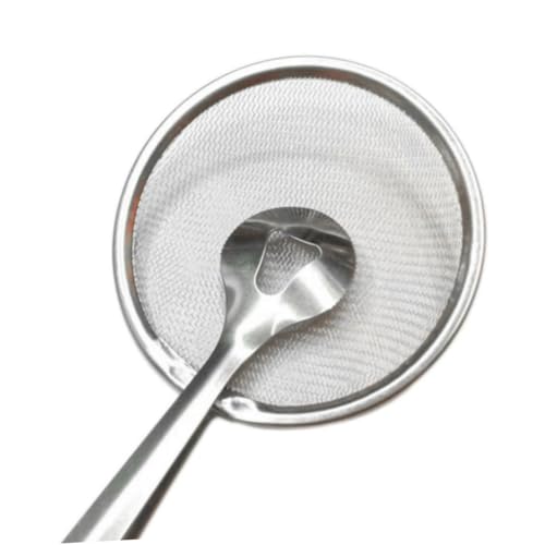 LABRIMP Cucharón Ranurado Inoxidable con Mango de Colador de Cocina Antioxidante Herramienta de Filtrado para Alimentos de Limpiar y para Lavavajillas
