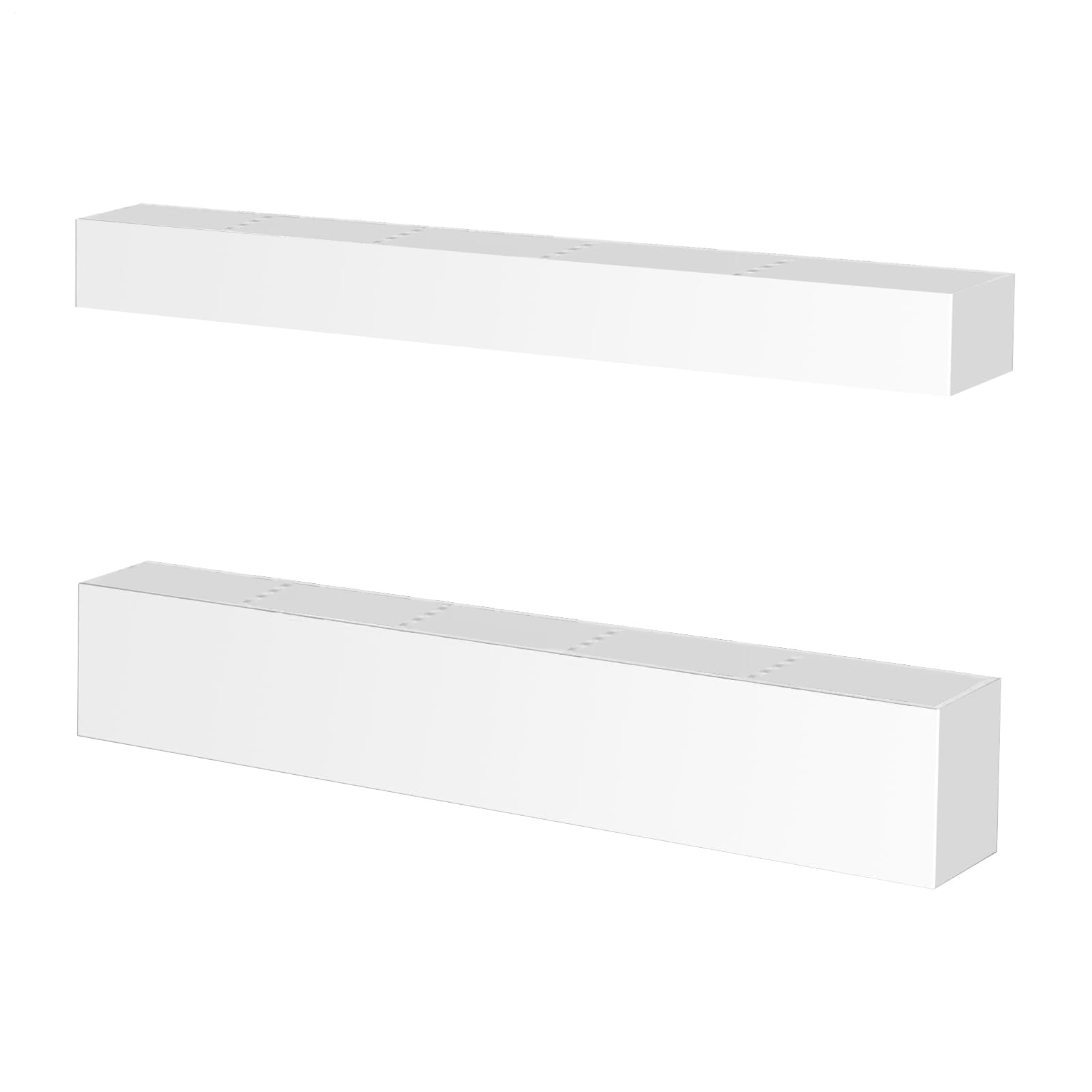 Porte-pailles en acrylique adhésif ventilé au design épuré transparent