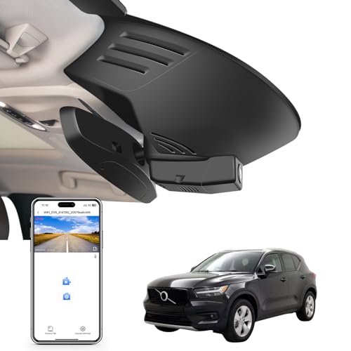 Mangoal 4K Dash Cam Custom for Volvo XC40 2019-2022 (Model A),T4 T5 Accessories, Integrated OEM Look, UHD 2160P Video, WiFi & App, Loop Recording, Easy to Install, 64GB Card