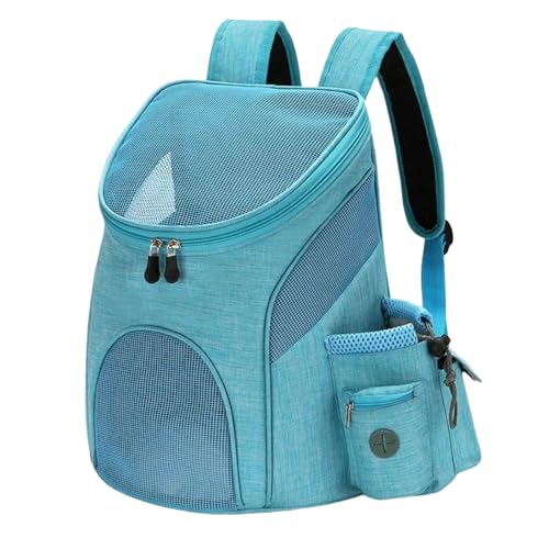 FUPWYKWH Dog Backpack Carrier Portable Mesh Dog Bag Breathable Dog Backpack Foldable Large Capacity Cat Carrying Bag Portable Outdoor Travel Pet