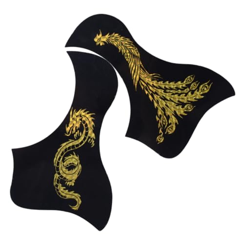 KAILIKETIY 2Pcs 粘着式ギター 謡 防傷シール簡 取り付けのギター 護