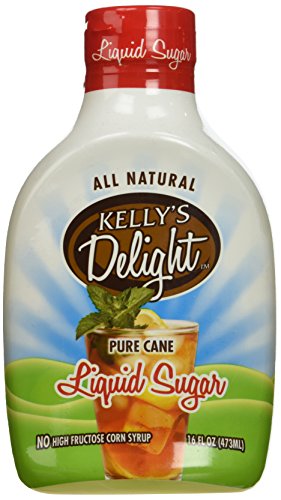 Kelly's Delight, All Natural Pure Can Liquid Sugar, 16oz Bottle (Pack of 4)