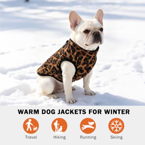 Image of SCENEREAL Halloween Winter Dog Vest Coat with Harness Built in