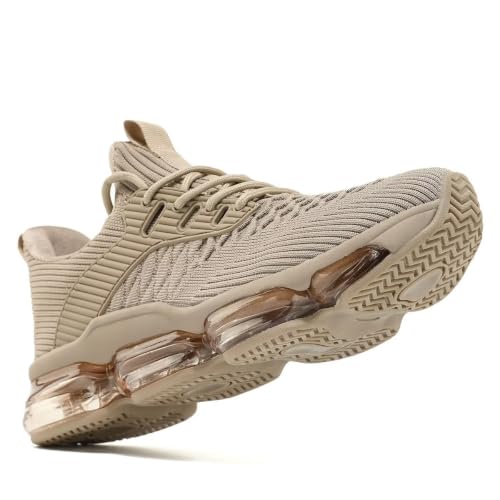 Image of Socviis Men's Air Cushion Running Shoes Breathable Tennis Fashion Sneakers Non Slip Workout Casual Sport Shoes Gym Training Comfortable Walking Shoes