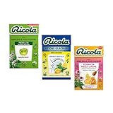 Ricola | Honig-Zitronen-Bonbons | Bergminzbonbons | Zitronen-Menthol-Bonbons | Tris...