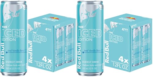 Image of Red Bull Iced Vanilla Berry Energy Drink, with 114mg Caffeine plus Taurine & B Vitamins, 12 Fl Oz, Pack of 8 Cans