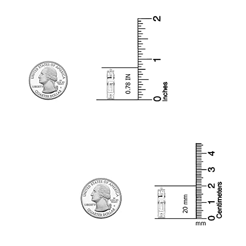 LeCalla 925 Sterling Silver Greek Key Hoop Earrings Lightweight Click-Top Greek Wall Cut-Out Pattern Earring Hoops for Women 6