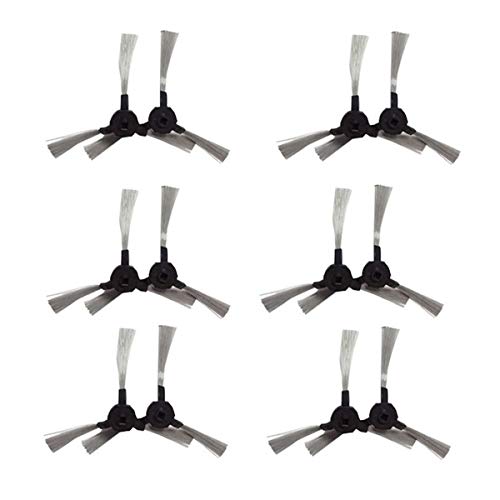 Fantisi Pièces de Rechange aspirateur Robot 12 brosses latérales Ensemble d'accessoires de Remplacement pour Amibot Pure, Pulse et Prime,AMIBOT Prime H2O, Pure H2O