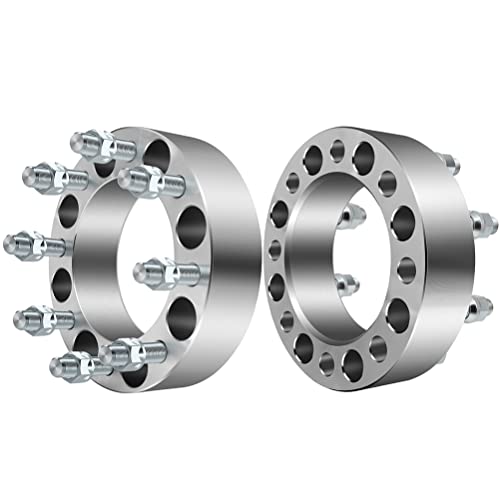 ECCPP 2X 2 inch Thick 8 Lug Wheel Spacers Adapters 8x6.5 to 8x6.5 with 9/16 Thread 126.15mm for Ram 2500 3500 1988-1998 for F250 F350