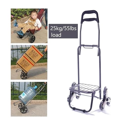 Carretilla plegable con 6 ruedas para compras miniatura 7