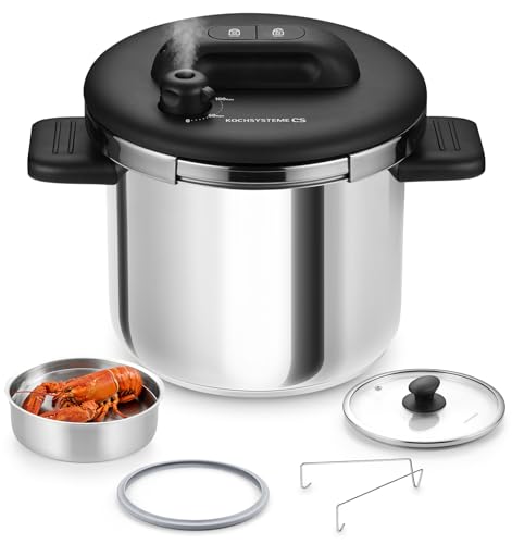 KOCH SYSTEME CS Stainless Steel Pressure Cooker 6.3 QT
