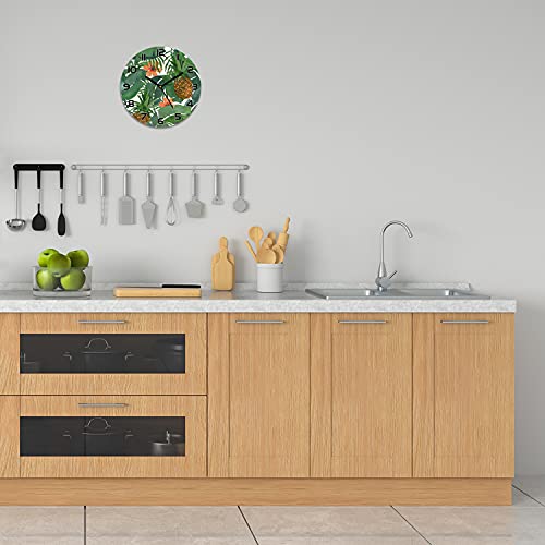 Horloge en verre 30 cm ananas pour remplacer un mur vide et triste - 4