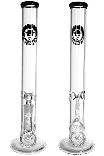 Heisenberg Inline Bong Glasbong mit Eisfach und Stemline Perkolator 18,8 Schliff NS19 (ohne Tree Perc) – Bild 4