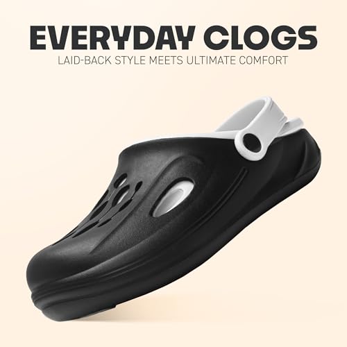 Image of Classic EVA Sports Clogs for Men & Women | Casual Lightweight Breathable Waterproof Anti-Skid Slip-On Clogs with Adjustable Back Strap | Comfortable Garden Walking Clogs Footwear | TCG-6004