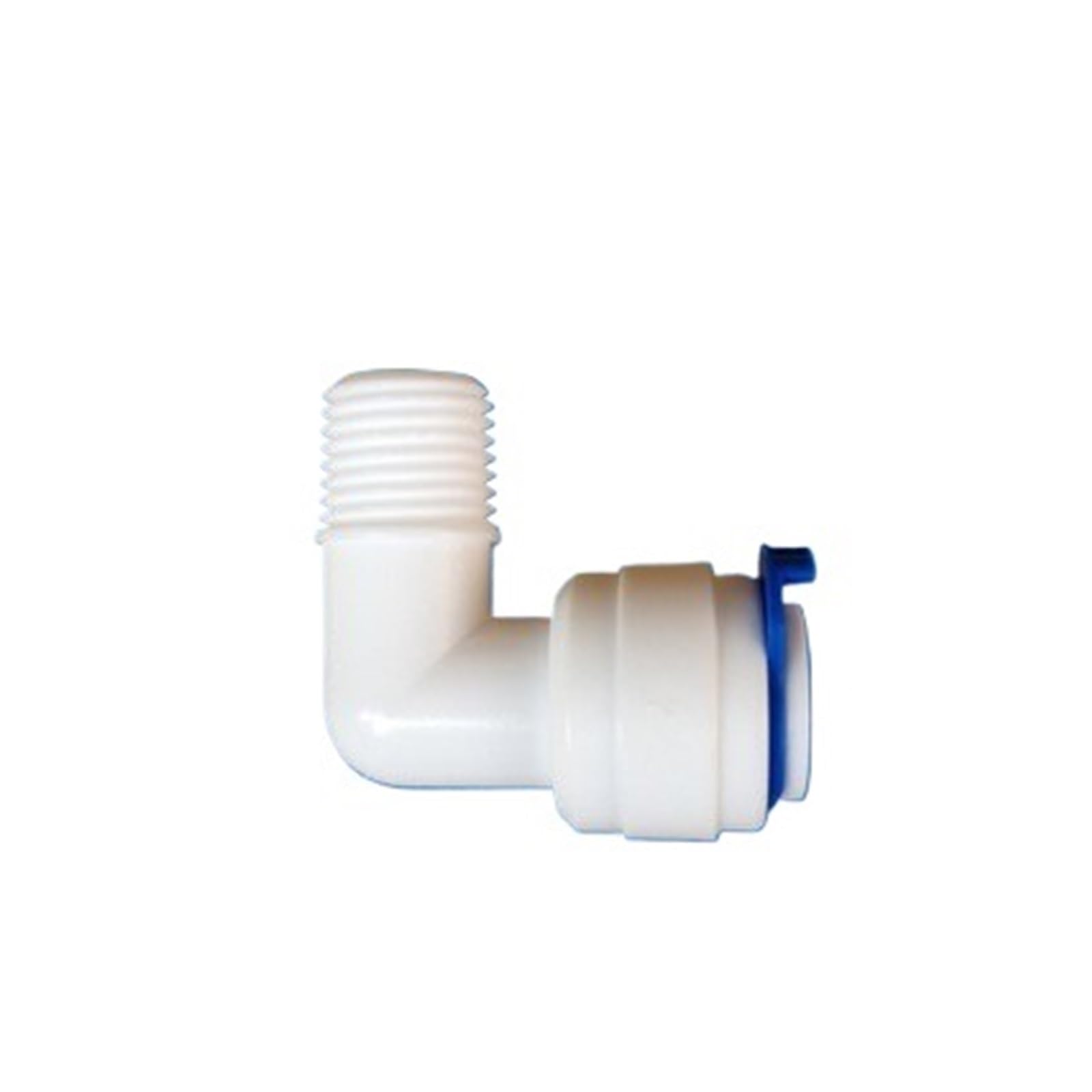 Joint de tuyau en plastique d'eau RO coude 1/4 BSP vers 9.52mm pour raccord de purificateur