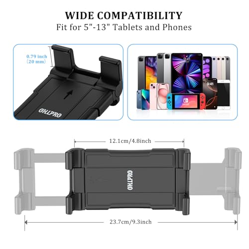 Support tablette mural sans perçage OHLPRO base adhésive stable pour iPad Pro 12,9 et Galaxy - 6