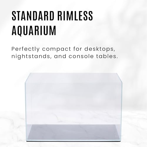 Image of UNS Ultra Clear Rimless Tank - 9.3GAL | 35.2L - 17.71x11.02x11.02 | 45x28x28 CM, 5mm Glass Thickness, Leveling Mat Included - Low Iron, High Clarity Fish Tank w / 45 Mitered Edge - [45U]