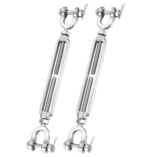 5/8"x9" Stainless Steel Turnbuckle Heavy Duty Cable Tensioner 2Pack