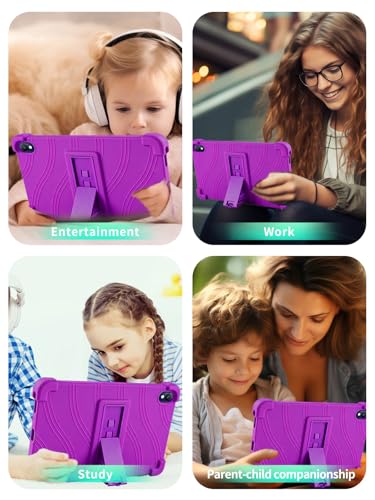 Coque Onn 8,1 pouces 2026 antichoc en caoutchouc violette