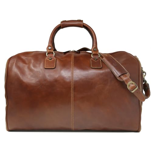 Convertible Full Grain Leather Garment Duffle Bag - Floto Roma2