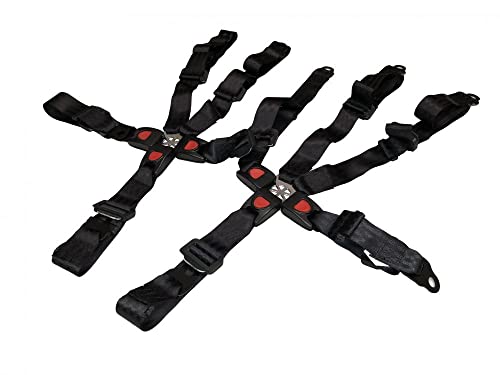 BV Parts Replacement 5-Point Belt Assembly Safety Harness for Trailmaster 150 vehicles and Hammerhead Go Karts - 6.000.354