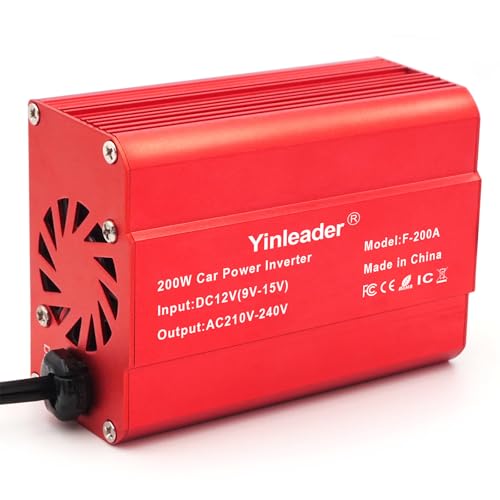 Yinleader-Power-Inverter-200W-12V-to-240V-UK-Socket-Dual-USB-DC-TO-AC-Converter-Car-Cigarette-Adapter