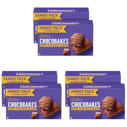 Image of Cadbury Chocobakes ChocLayered Cakes, 228 g (Pack of 6)