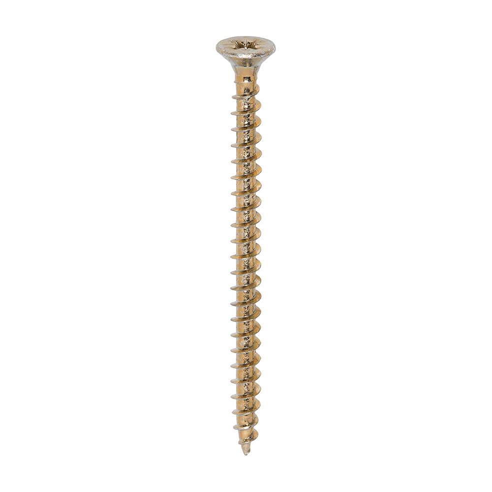 TIMco - Solo Woodscrew - PZ2 - 5.0 x 70mm - Yellow