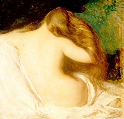 Póster de lienzo decorativo 60x90cm de Donna asciugando i capelli