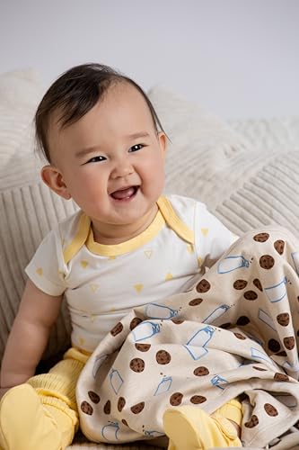 Image of monica + andy Baby Outfit Set, 100% Organic Baby Clothes, Zip Up Jacket, Bodysuit & Pants, Sizes For Newborn & Infant