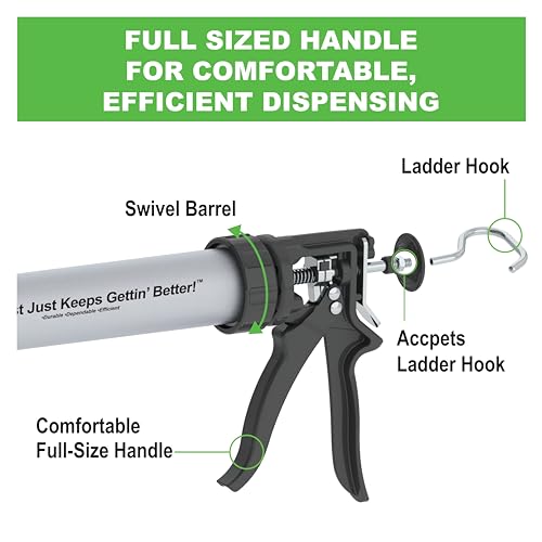 Albion Engineering Company B18S20 B-Line Manual Drive Sausage Caulking Gun, 20 oz, 18:1 Drive by Albion - Image 3