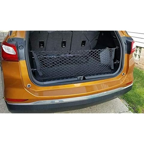 EACCESSORIES EA Rear Trunk Organizer Cargo Net for Chevrolet Equinox & GMC Terrain 2018-2025–Envelope Style Cargo Net for SUV–Premium Mesh Elastic Car Trunk Organizer–Compatible with Equinox & Terrain Cover
